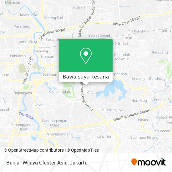 Peta Banjar Wijaya Cluster Asia
