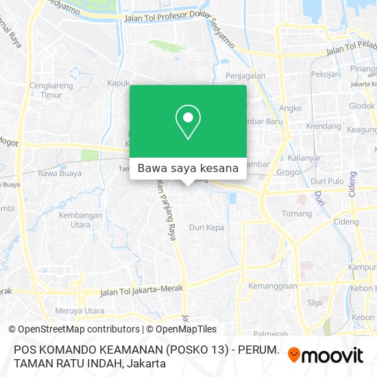 Peta POS KOMANDO KEAMANAN (POSKO 13) - PERUM. TAMAN RATU INDAH