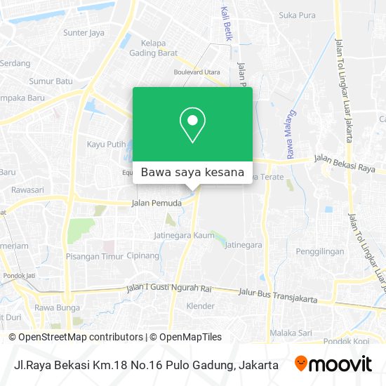 Peta Jl.Raya Bekasi Km.18 No.16 Pulo Gadung