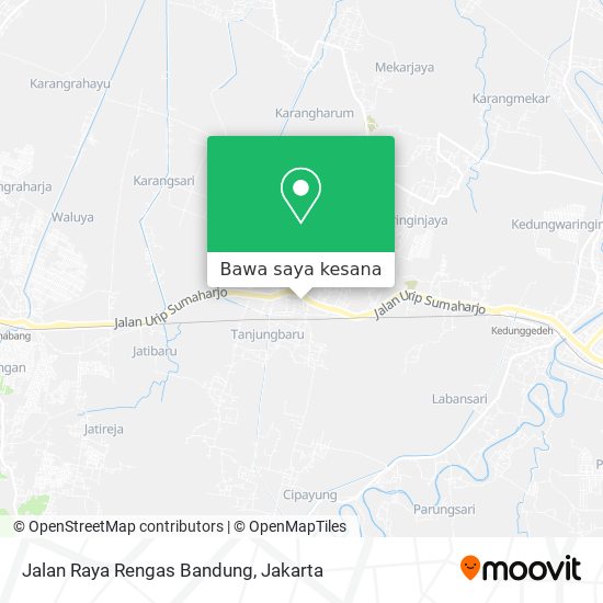 Peta Jalan Raya Rengas Bandung