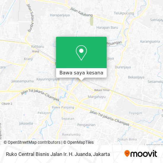 Peta Ruko Central Bisnis Jalan Ir. H. Juanda