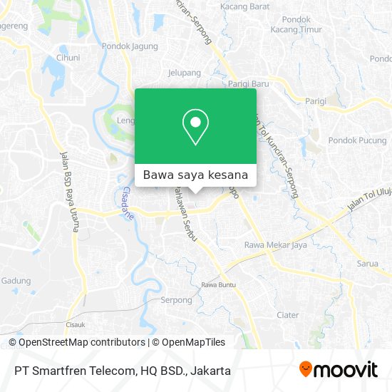 Peta PT Smartfren Telecom, HQ BSD.