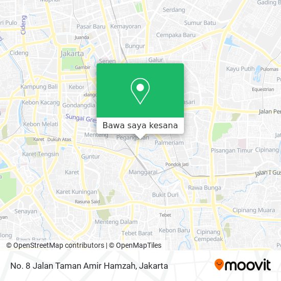 Peta No. 8 Jalan Taman Amir Hamzah