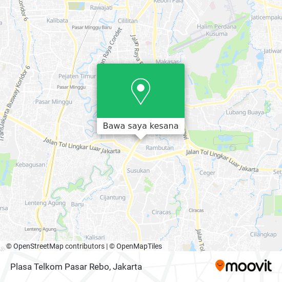Peta Plasa Telkom Pasar Rebo