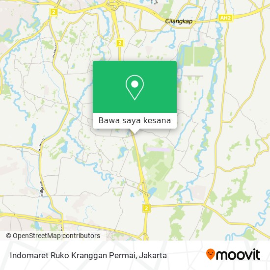 Peta Indomaret Ruko Kranggan Permai