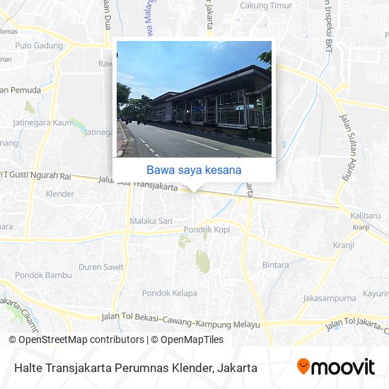 Peta Halte Transjakarta Perumnas Klender
