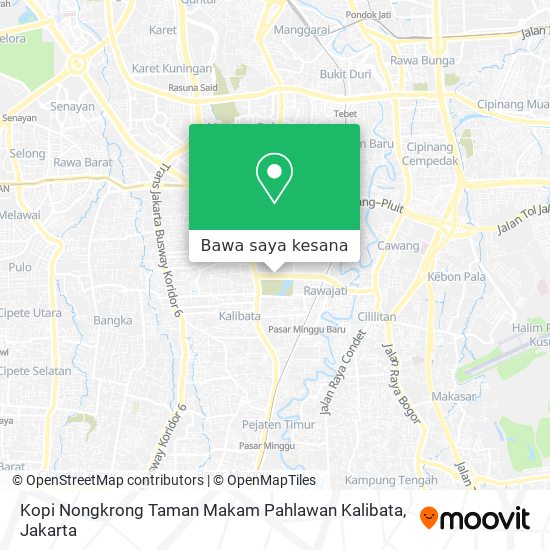Peta Kopi Nongkrong Taman Makam Pahlawan Kalibata