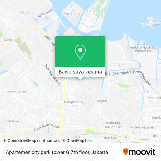 Peta Apartemen city park tower G 7th floor