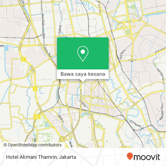 Peta Hotel Akmani Thamrin