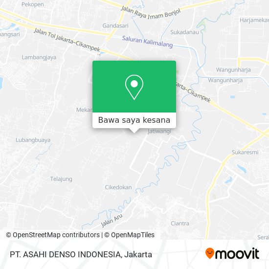 Peta PT. ASAHI DENSO INDONESIA