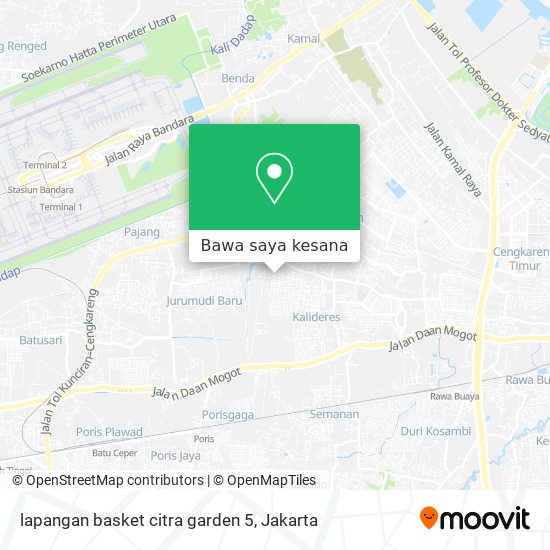 Peta lapangan basket citra garden 5