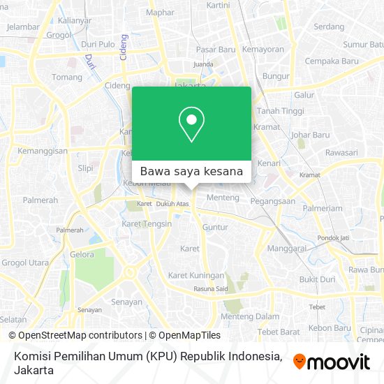 Peta Komisi Pemilihan Umum (KPU) Republik Indonesia
