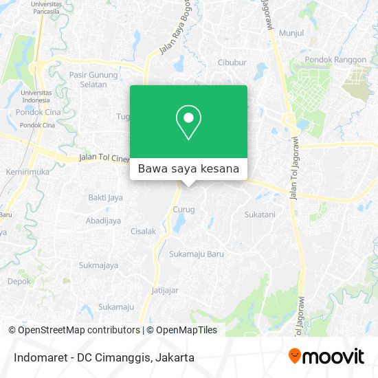 Peta Indomaret - DC Cimanggis