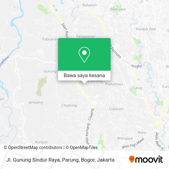 Peta Jl. Gunung Sindur Raya, Parung, Bogor