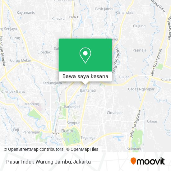 Peta Pasar Induk Warung Jambu