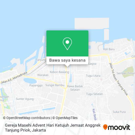 Peta Gereja Masehi Advent Hari Ketujuh Jemaat Anggrek Tanjung Priok