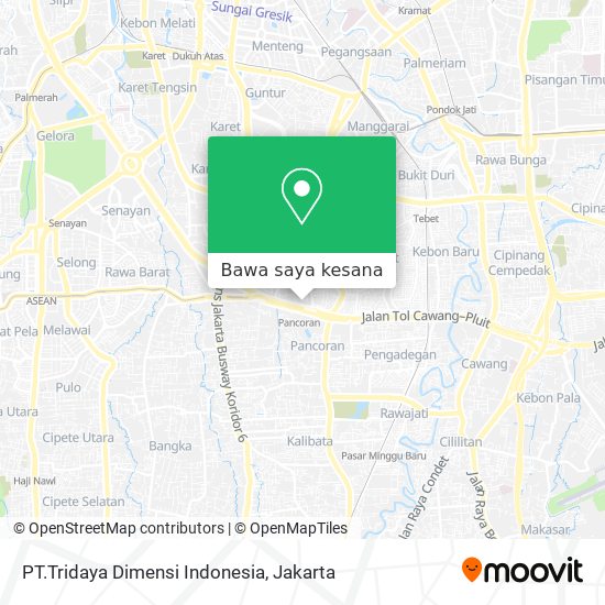 Peta PT.Tridaya Dimensi Indonesia