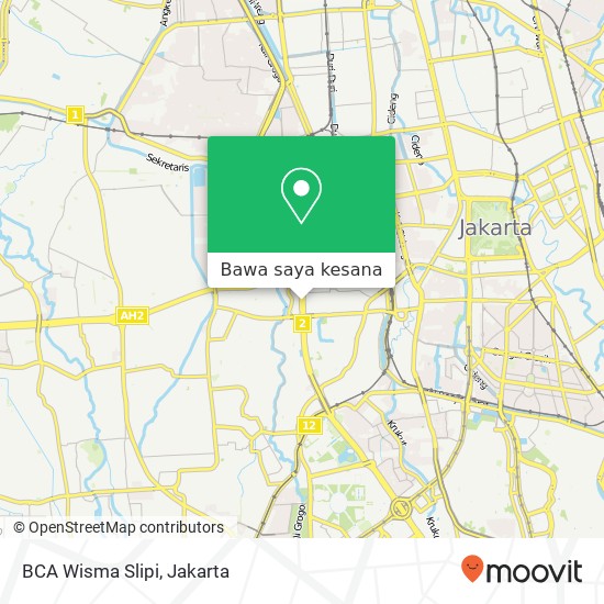 Peta BCA Wisma Slipi