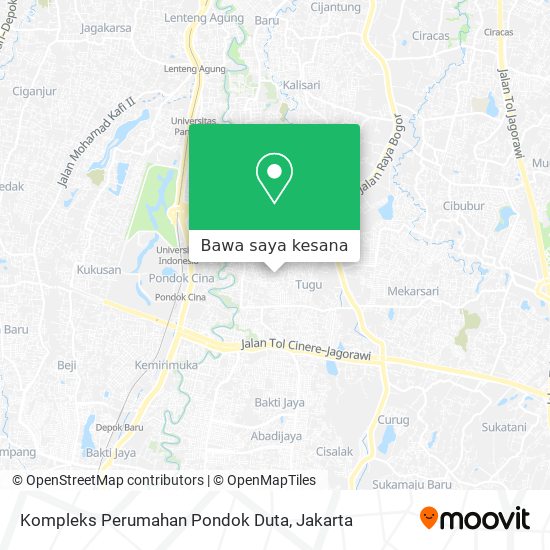 Peta Kompleks Perumahan Pondok Duta