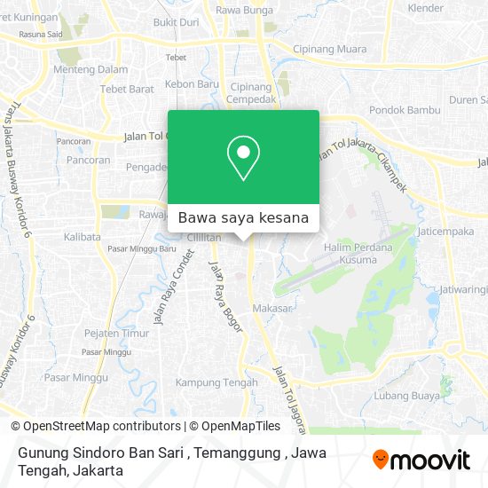 Peta Gunung Sindoro Ban Sari , Temanggung , Jawa Tengah