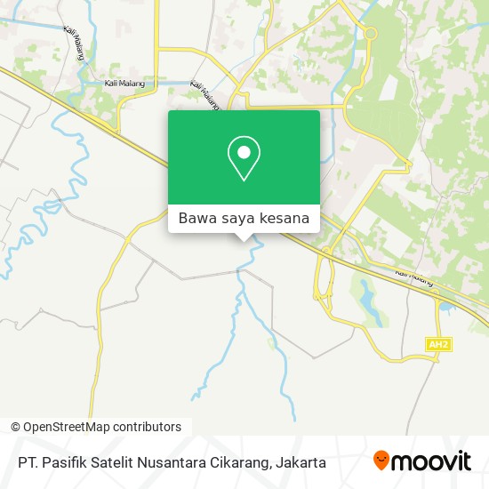 Peta PT. Pasifik Satelit Nusantara Cikarang