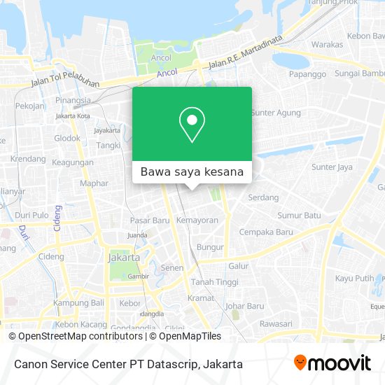 Peta Canon Service Center PT Datascrip