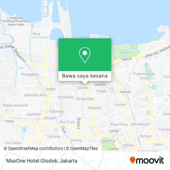 Peta MaxOne Hotel Glodok