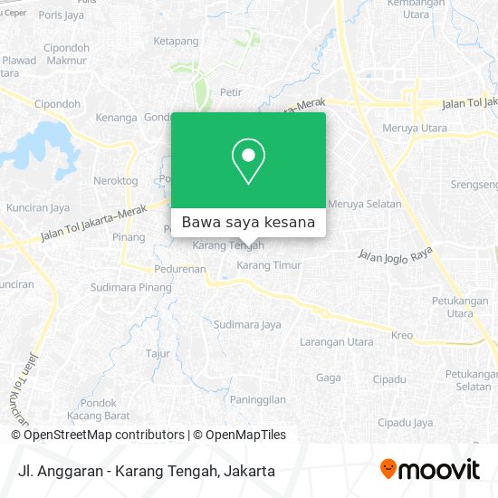 Peta Jl. Anggaran - Karang Tengah