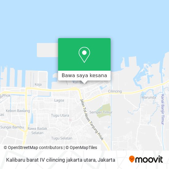 Peta Kalibaru barat IV cilincing jakarta utara