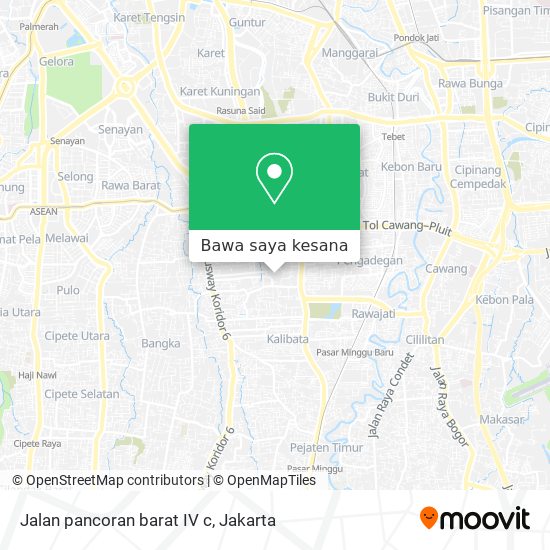 Peta Jalan pancoran barat IV c