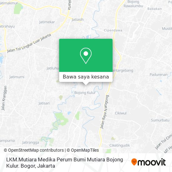 Peta LKM.Mutiara Medika Perum Bumi Mutiara Bojong Kulur. Bogor