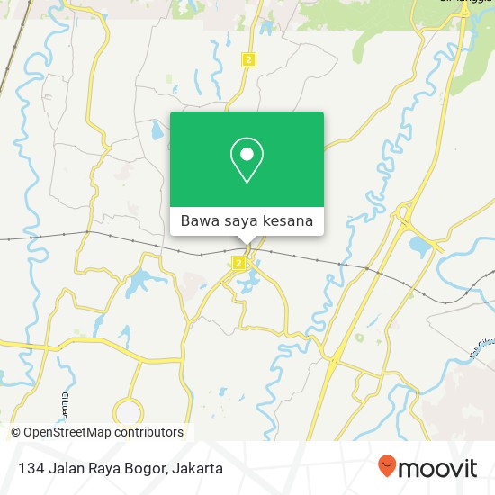 Peta 134 Jalan Raya Bogor