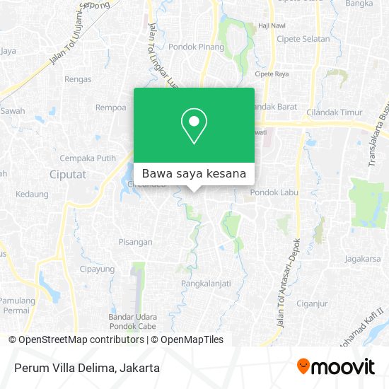Peta Perum Villa Delima