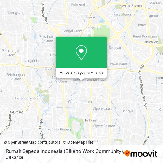 Peta Rumah Sepeda Indonesia (Bike to Work Community)