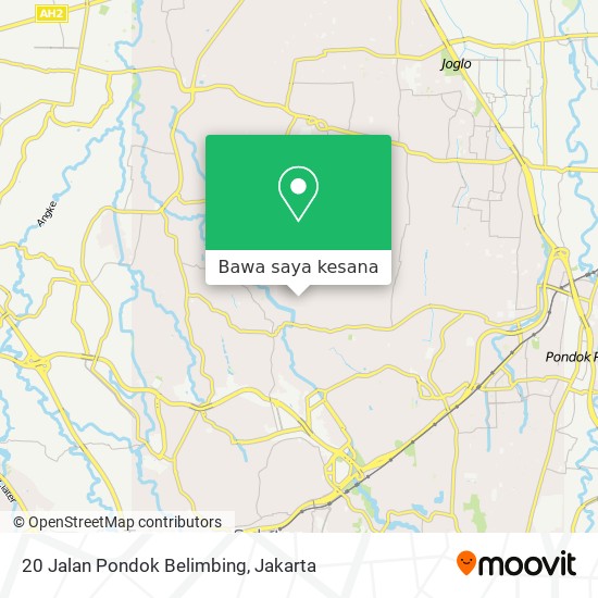 Peta 20 Jalan Pondok Belimbing