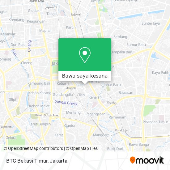 Peta BTC Bekasi Timur