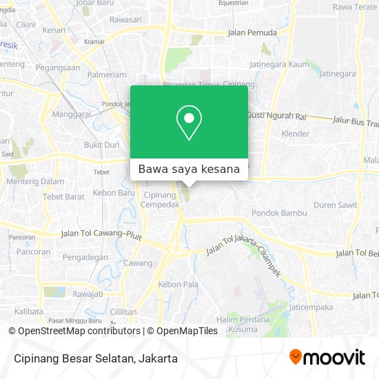 Peta Cipinang Besar Selatan