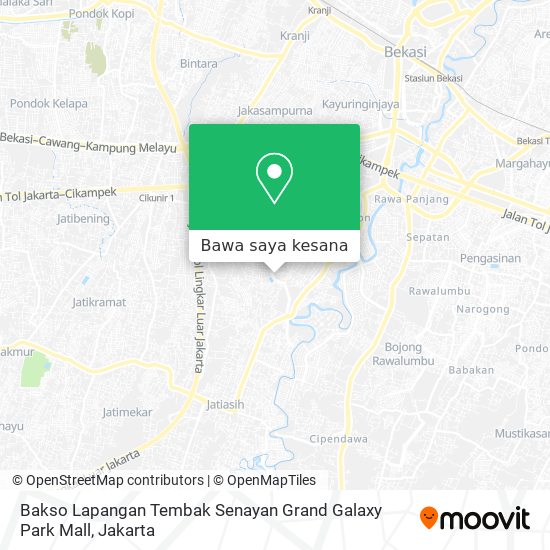 Peta Bakso Lapangan Tembak Senayan Grand Galaxy Park Mall