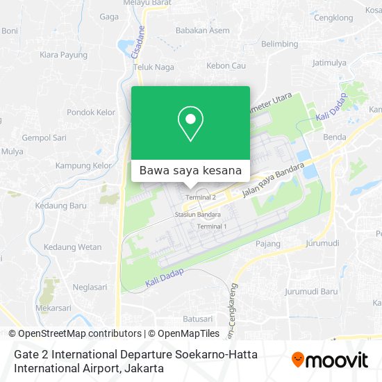 Peta Gate 2 International Departure Soekarno-Hatta International Airport