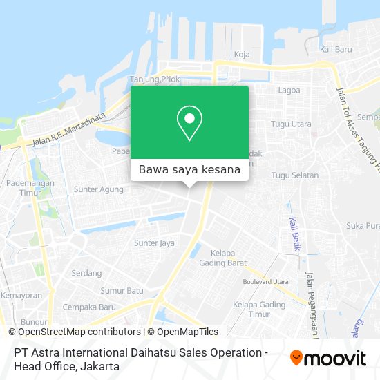 Peta PT Astra International Daihatsu Sales Operation - Head Office