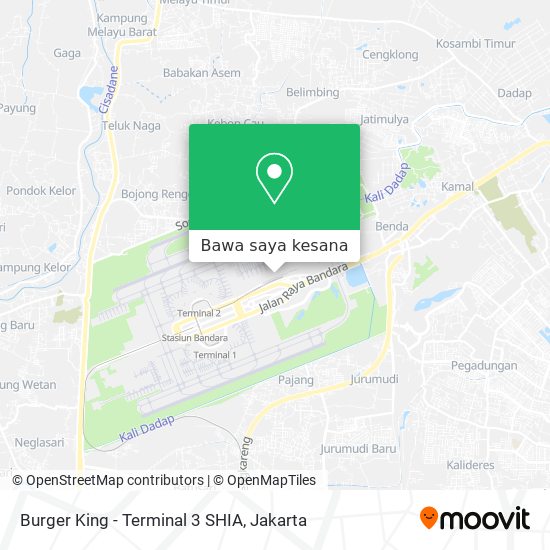 Peta Burger King - Terminal 3 SHIA