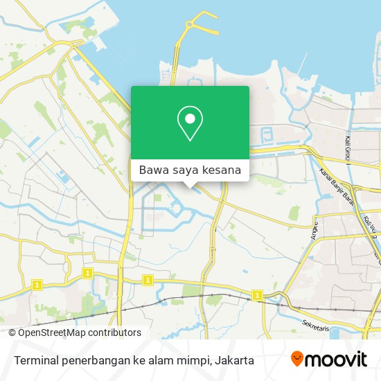 Peta Terminal penerbangan ke alam mimpi