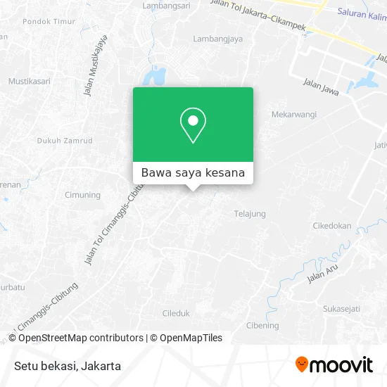 Peta Setu bekasi