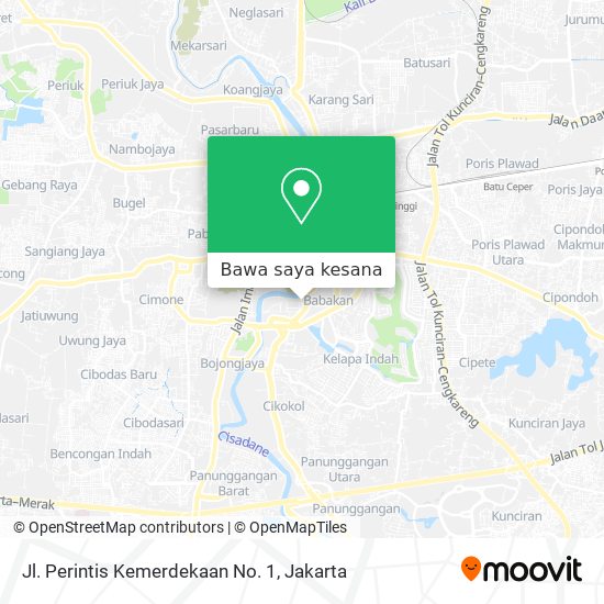 Peta Jl. Perintis Kemerdekaan No. 1