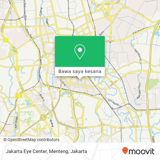 Peta Jakarta Eye Center, Menteng