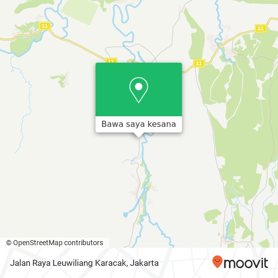 Peta Jalan Raya Leuwiliang Karacak