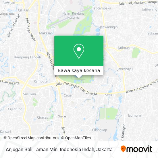 Peta Anjugan Bali Taman Mini Indonesia Indah