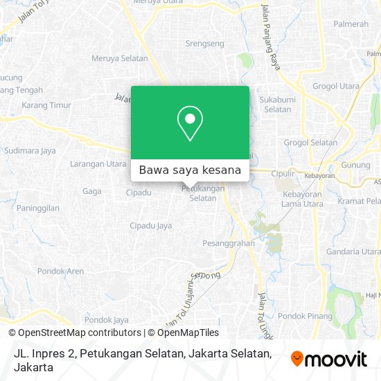 Peta JL. Inpres 2, Petukangan Selatan, Jakarta Selatan