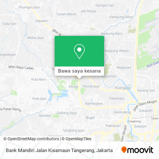 Peta Bank Mandiri Jalan Kisamaun Tangerang