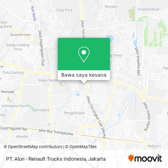 Peta PT. Alun - Renault Trucks Indonesia